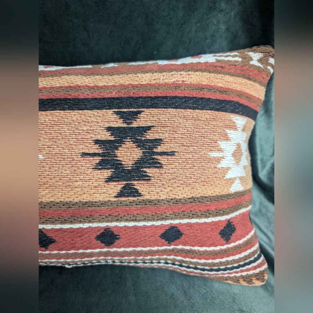Rectangular Throw Pillow Native American Tribe Pattern Devi Designs Chapman - Picture 11 of 16